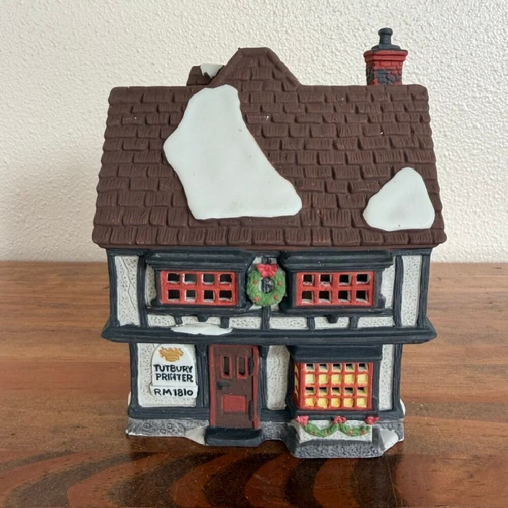 Department 56 Dickens Village Collection 1990 Tutbury Printer 55689